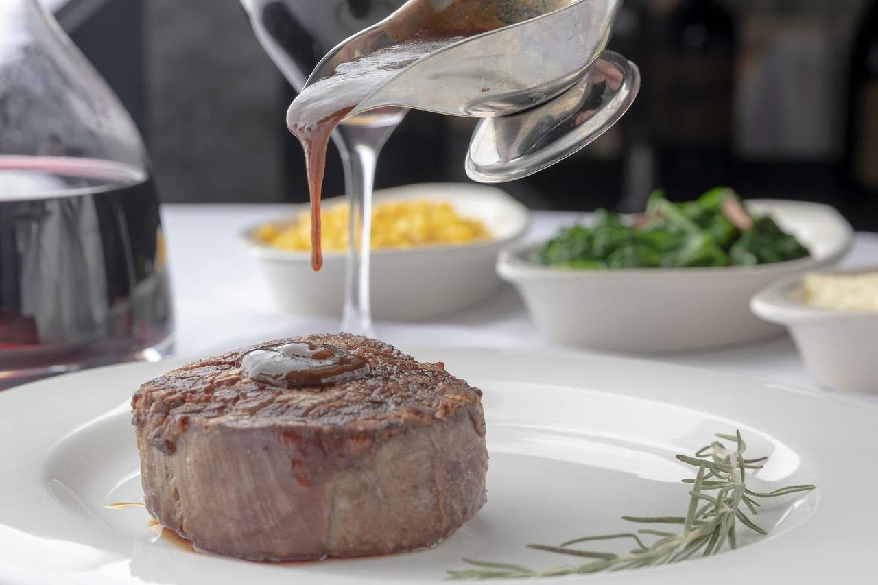 Center-cut filet with red wine demi-glace